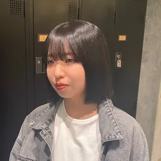 ショート カラー 韓国ヘア AINA🐱のヘアスタイル