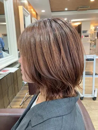 ミディアム カラー メンズパーマ/心斎橋 /四ツ橋駅/しょうまのヘアスタイル