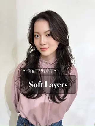 ロング 平 一裕のヘアスタイル