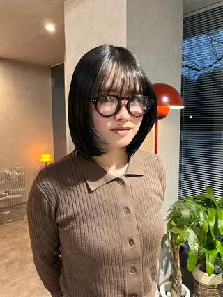 カラー yuumi/大濠🪷 レイヤー/ハイトーンのヘアスタイル