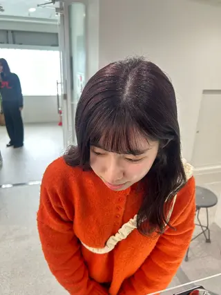 ミディアム カラー 愛結 暖色カラー🎀🩰のヘアスタイル