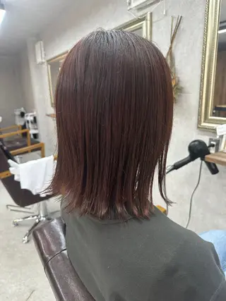 ミディアム カラー 髪質改善サロン Lien深井店のヘアスタイル
