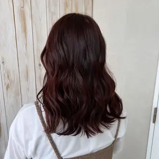 ミディアム カラー ヘアアレンジ ルシードスタイルオルガ所属・UEHARA MIONのヘアスタイル