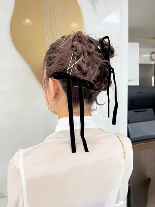 ミディアム PiED DE POULE POCHE所属・酒井 陽南乃のヘアスタイル