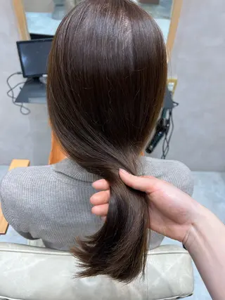 セミロング カラー 透明感/ベージュ /kazui🐈のヘアスタイル