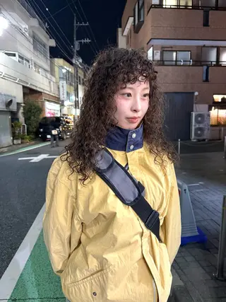 ロング パーマ パーマ/透明感カラー /ボブ/吉田一生のヘアスタイル