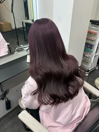 ロング カラー ヘアアレンジ メンズウルフ🐺♡ ブリーチ♡ヘアメ🎀のヘアスタイル