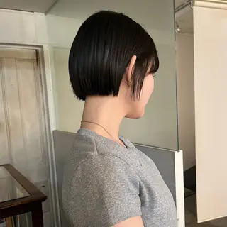 ショート レイヤー/ベージュ mikuのヘアスタイル