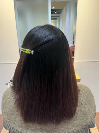 ミディアム マンツーマン 縮毛矯正/マユコのヘアスタイル