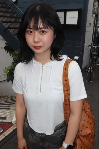 ミディアム カラー ヘアアレンジ @kyoniyy KYONIのヘアスタイル