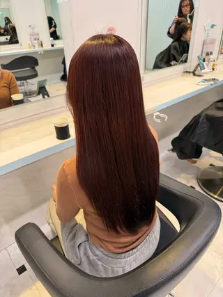 カラー 🍒♡艶髪暖色カラー saaya♡🍒のヘアスタイル