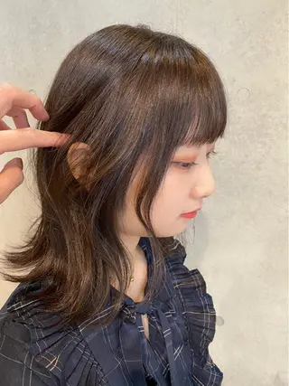 ミディアム カラー Sara所属・鈴木 悠史のヘアスタイル