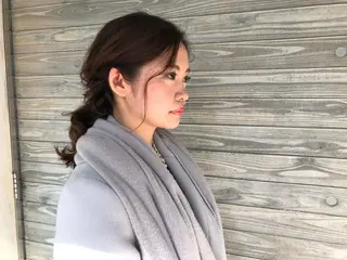 ヘアアレンジ 藤井 菜緒のヘアスタイル