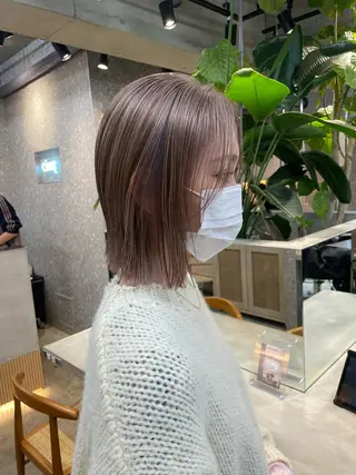 ミディアム カラー ハイライトカラー ❤︎hirokoのヘアスタイル