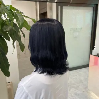 ミディアム カラー パーマ ヘアアレンジ 透明感ブリーチカラー 🌈TOMOHIROのヘアスタイル