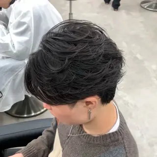 ミディアム パーマ ヘアアレンジ メンズ 💥社会人パーマ 小林 海斗💥のヘアスタイル