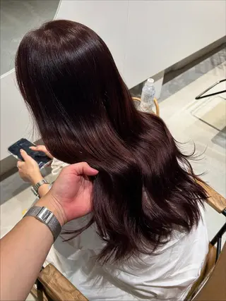 ロング 明瀬　咲良🩰 透明間カラーのヘアスタイル