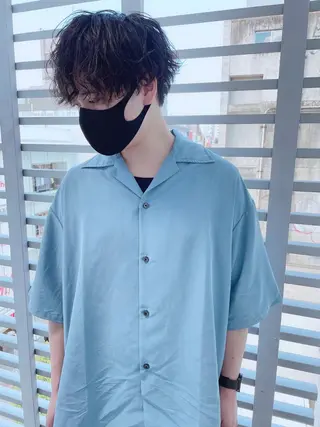 ショート パーマ ヘアアレンジ メンズ メンズZina代表 田端 麗治のヘアスタイル