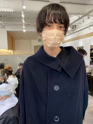 ショート パーマ メンズ 森貴裕/ベージュ/ パーマ/オリーブのヘアスタイル