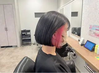 ショート カラー ヘアアレンジ 🍓艶髪/艶カラー ハイトーン/しんたにのヘアスタイル