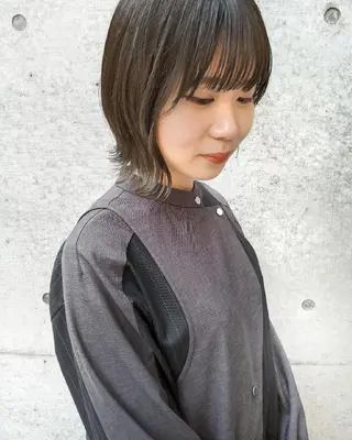 ミディアム カラー ヘアアレンジ 南堀江 möwen ( メーヴェ )所属・mowen RUIのヘアスタイル