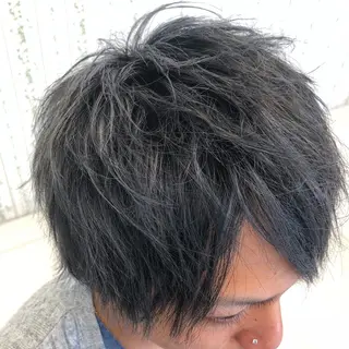 ショート カラー メンズ アンドウ ユウ/ レイヤーカット/韓国のヘアスタイル