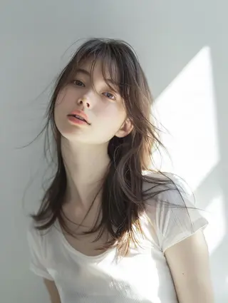 ミディアム 上家 慎太郎のヘアスタイル