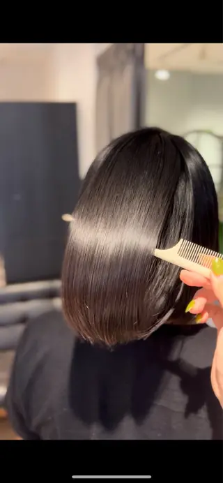 カラー 竹村 茉優のヘアスタイル