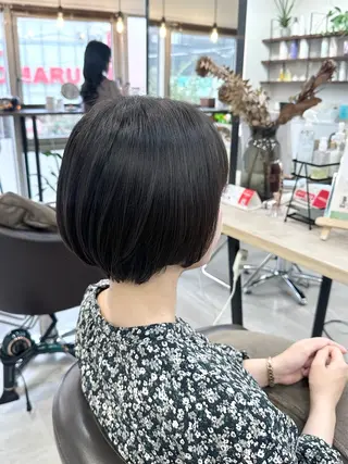 ショート 地毛風縮毛矯正 / ショート/ボブ/平山のヘアスタイル