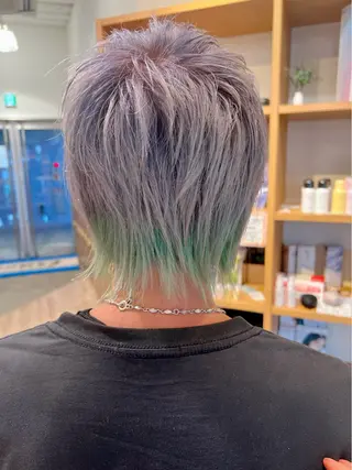 カラー メンズ Ripps長居所属・メテオ ／ヘアカラー 西川菜実のヘアスタイル