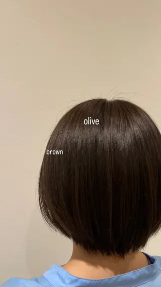 ショート カラー AIN.ANLY.所属・韓国ｶﾞｰﾘｰ 🎀ミスズ🩰のヘアスタイル