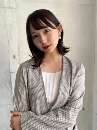 ミディアム FRAME spa&hair room博多店【フレーム】所属・髪質改善｜顔周り｜博 多｜川上智也のヘアスタイル