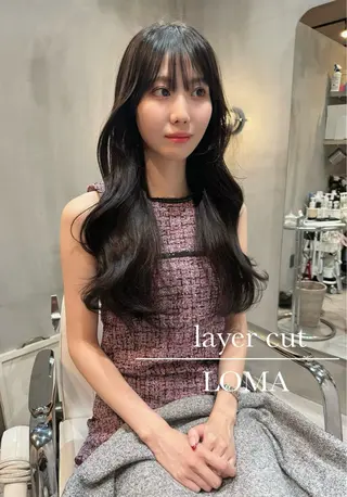ロング LOMA🇰🇷 銀座クボタのヘアスタイル