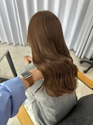ロング カラー Rinka/梅田/ 透け感カラー🤎のヘアスタイル