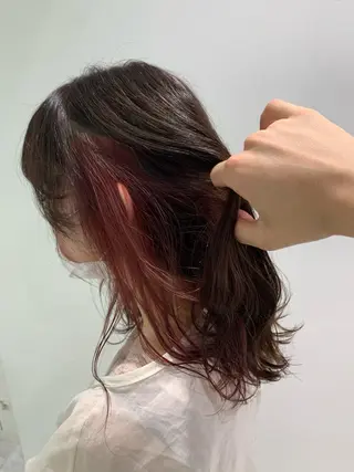 ミディアム I S所属・🌿透明感カラー‪ 縮毛矯正✨かずきのヘアスタイル