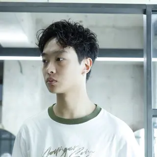 パーマ メンズ あずまりんの/メンズ /ブリーチのヘアスタイル