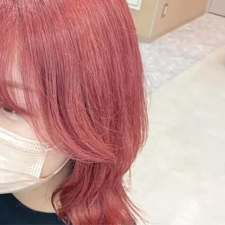 ミディアム rina／ベージュ ワンホン/韓国ヘアのヘアスタイル