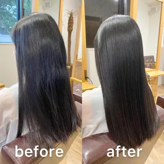 セミロング KIZU 髪質改善 オカルト怪談のヘアスタイル