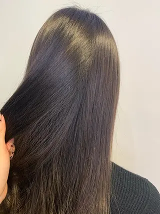 セミロング 透けるbrown カラー🎗♡yukaのヘアスタイル