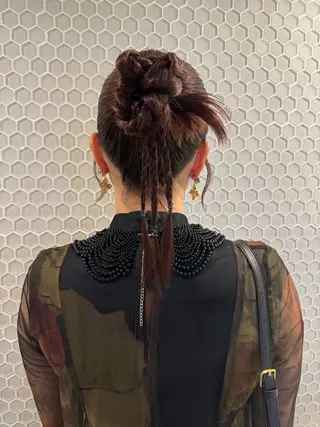 セミロング 透明感🍨レイヤー ヘアセット/miyuのヘアスタイル