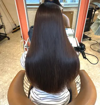 ロング カラー うしだ かおるのヘアスタイル