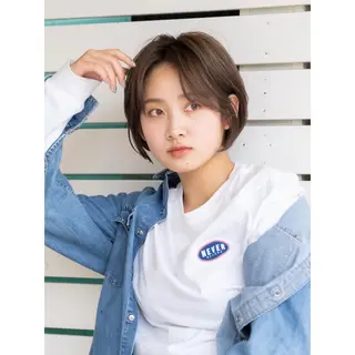 ショート re.share所属・茅ヶ崎/ショートボブ /ハイトーン/片野のヘアスタイル