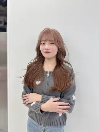 ロング カラー パーマ ヘアアレンジ メンズ キッズ ♥️韓国ヘア レイヤー♥️ゆりのヘアスタイル