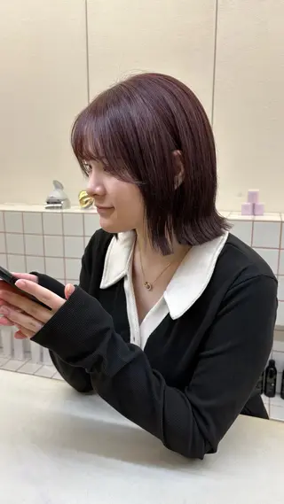 ミディアム NIKO/名古屋/ 伏見/花屋併設のヘアスタイル