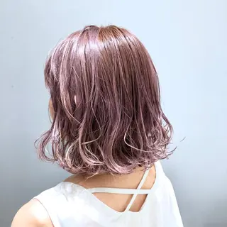 ミディアム カラー 🌈ぷる艶カラー🌈 髪質改善👑柳沼尚貴のヘアスタイル