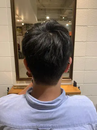 メンズ ショート🌼パーマ 本間正子のヘアスタイル