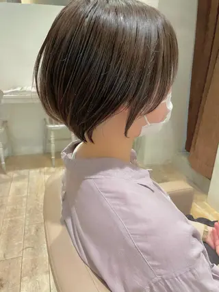 ショート ショート ボブ 梅田 木戸健人のヘアスタイル