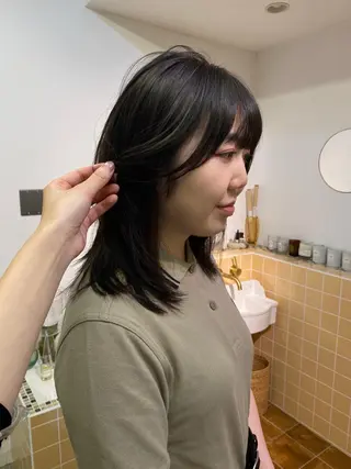 セミロング カラー iroha/ n.w.h🎀のヘアスタイル