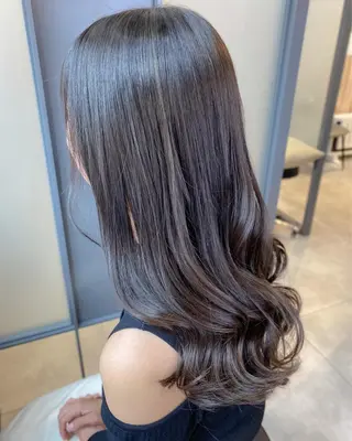 セミロング カラー SALOWIN神戸三宮East店所属・【透明感、艶髪】西村 有司のヘアスタイル