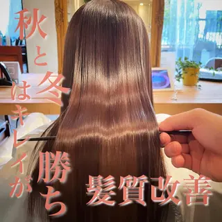 セミロング 髪質改善/shuki 韓国/代表取締役のヘアスタイル